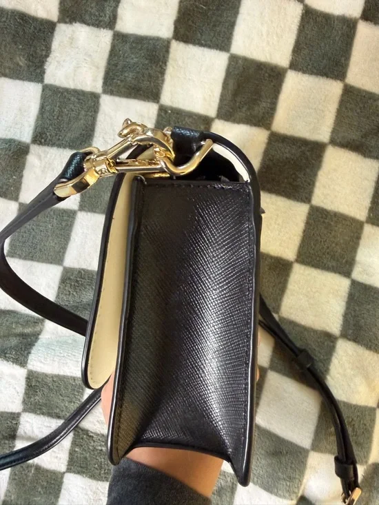 Kate Spade Madison Cross Body Flap Bag in Beige, Ivory, and Black - Picture 5 of 6